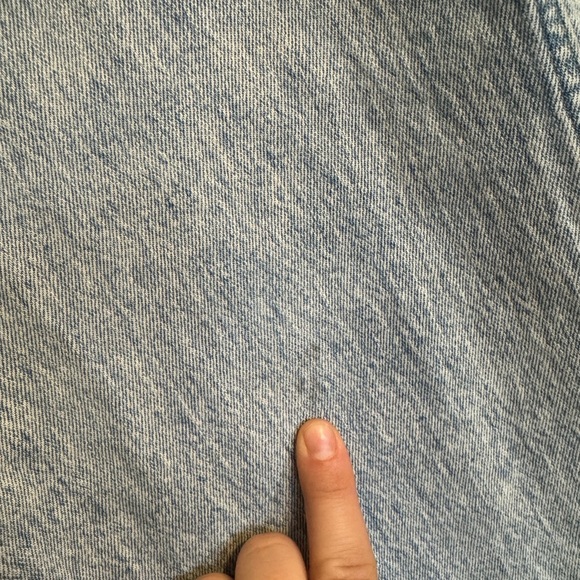 Abercrombie & Fitch Hugh Rise 90s Relaxed Jean Light Blue Straight Jeans - Picture 6 of 7